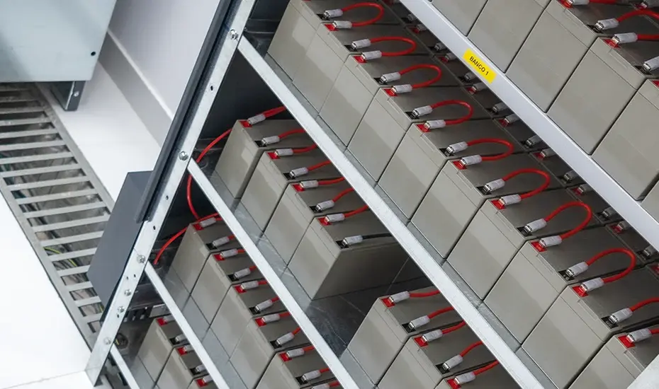 Mantenimiento preventivo y medición de voltaje a un banco de baterías de un UPS industrial